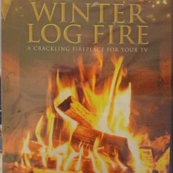 Brand New Winter Log Fire Crackling Fireplace For Your TV DVD