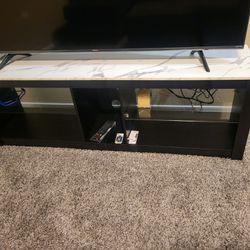 Marble TV stand