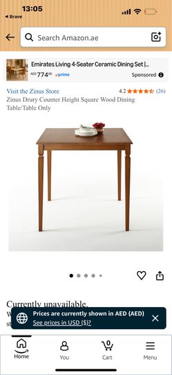 Counter height Dining Table