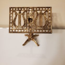 Vintage Small Tabletop Brass Music Stand
