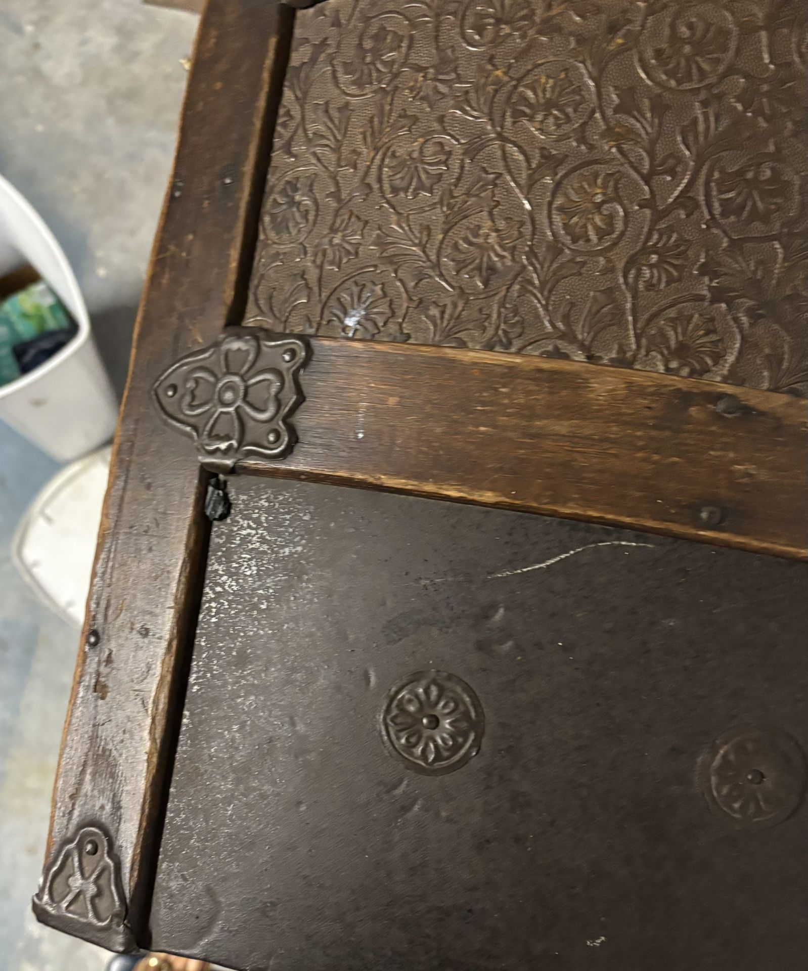 Antique steamer trunk