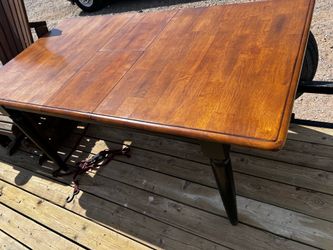Mid-Century Modern Wood Dining Table