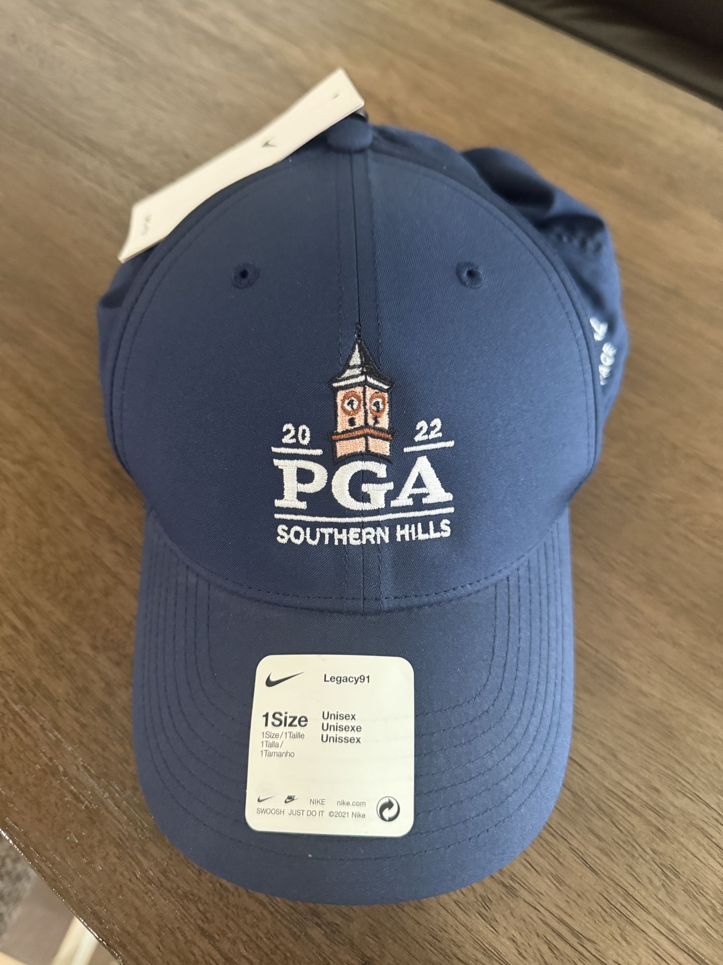 NEW w/TAGS PGA GOLF Championship HAT Southern Hills 2022 NIKE Vertical