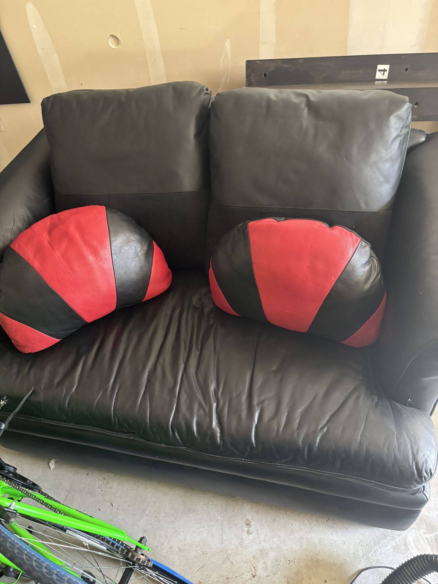 Black Leather Couch
