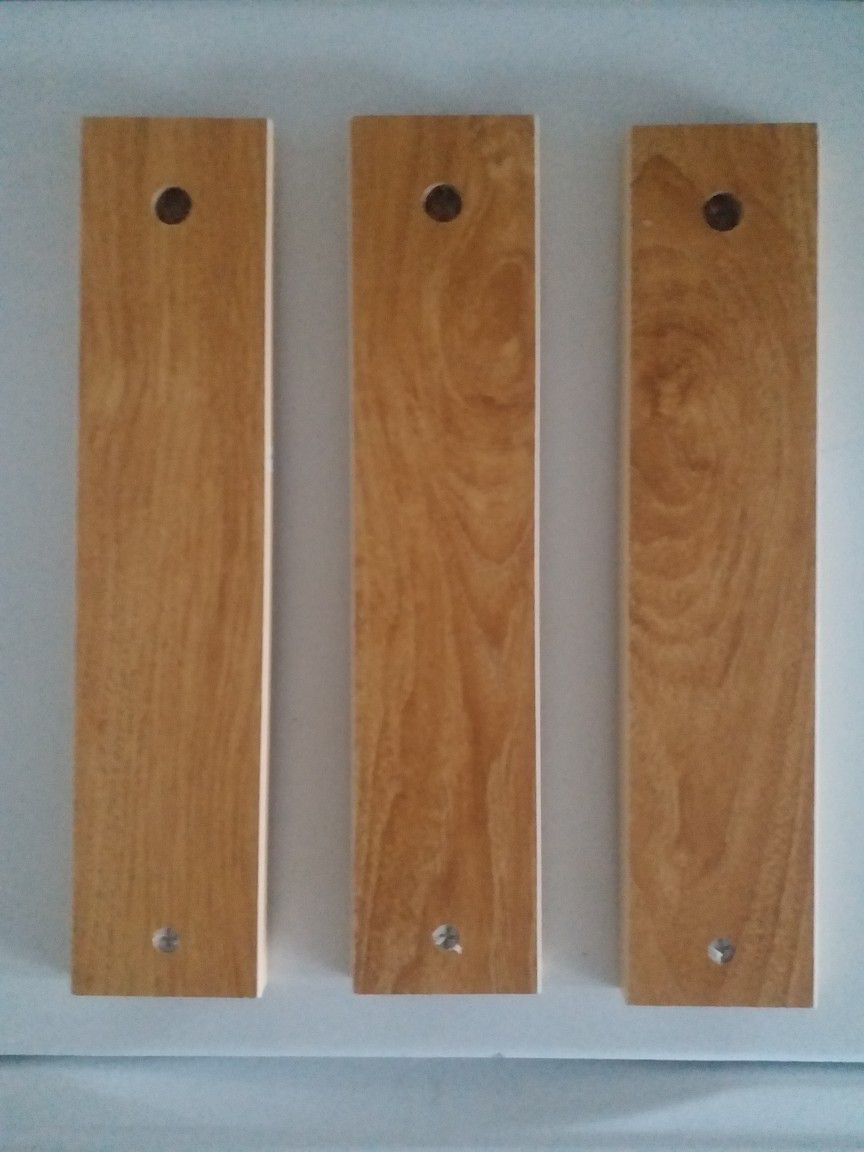 3 Pieces of Wood 13" Long 3" Wide 0.5" Tall Particle Board Arts & Crafts   