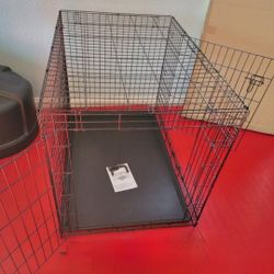 New Xl'XXL Dog Crate With Tray 2 Doors & Puppy Training Divider Up To 90 Lbs Animal Cage Puppy Dog Kennel Folds Flat Jaula De Mascota 