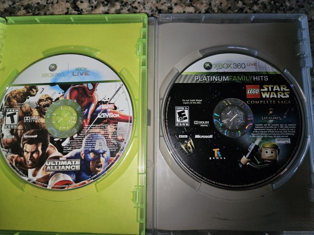 XBOX 360 ULTIMATE ALLIANCE & STAR WARS LEGO
