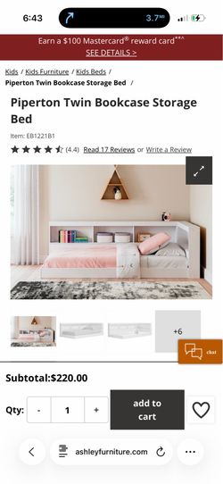 ASHLEY PIPERTON SHELF BED