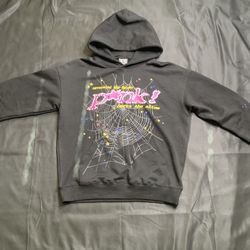 Sp5der Pink Hoodie Medium 