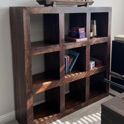 Solid Wood Cube shelf Cabinet