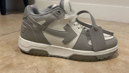 Off white shoes grey and white size 10