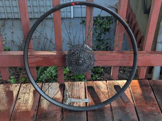 "V" Branded 700c (ERTO 622 x 22) Disc Brake Wheel with 12-42 Tooth Microshift Cassette