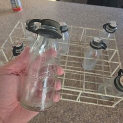 9 Mojonnier Glass Dairy Milk vintage antique 1920s farm house with rack
50$ 
Pick up Mesa Higley and University 