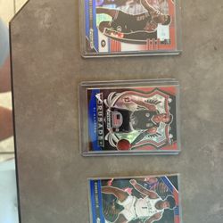 Vernon Carey 2020 RC Red White & Blue + 2020 Panini RC Rj Hampton Crusade RWB + 2020 Panini RC ANTHONY EDWARDS RC RWB