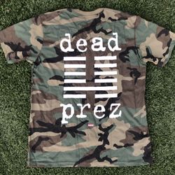 New Supreme Dead Prez Tee Sz M Woodland Camo