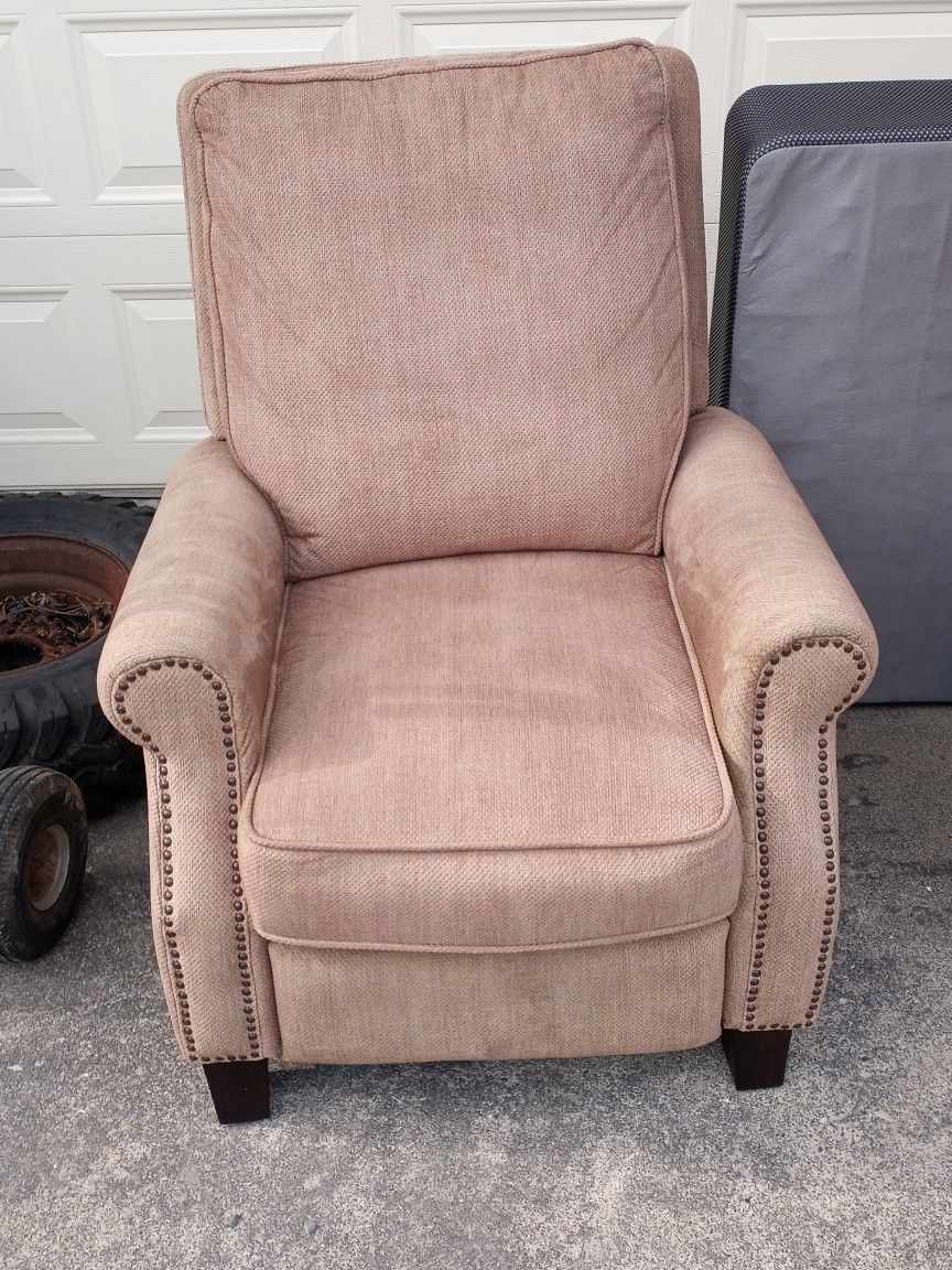 Very Comfortable Fabric Pushback Recliner
