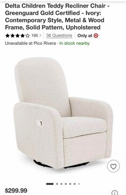 Delta children Teddy recliner