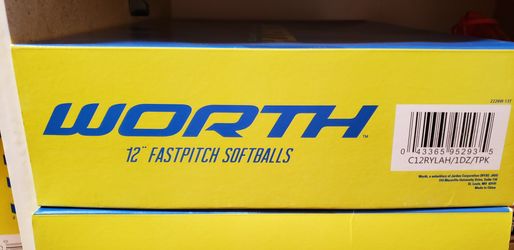C12RYLAH Worth Softballs New