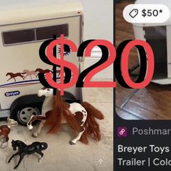 $20 Breyer Toy Horse Trailer Play Pretend horse toys