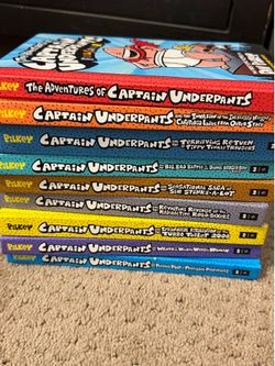 Captain Underpants Book Bundle – 9 Hardcover Books