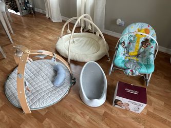 Baby Gear Bundle – Gym, Bouncer, Bath Support and More