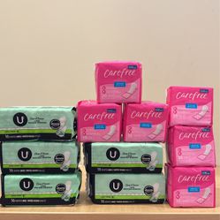 80 Kotex long liners + 120 Carefree liners 