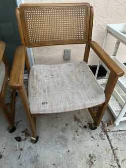 Rattan Dining Chairs $60