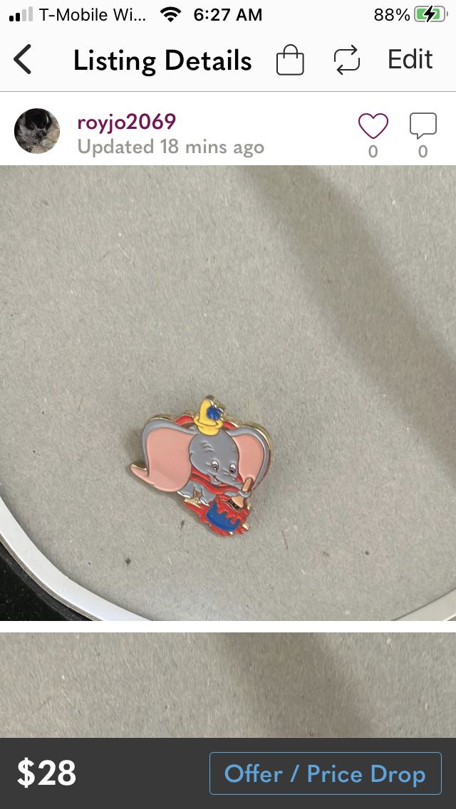 Dumbo Disney Pin