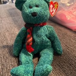 RARE RETIRED Wallace The Bear Ty Beanie Baby 1999 Beanbag Plush 4264
