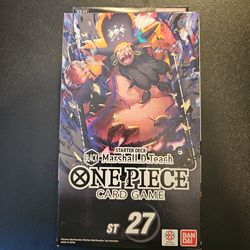 One piece Black Marshall.D.Teach Starter Deck ST 27