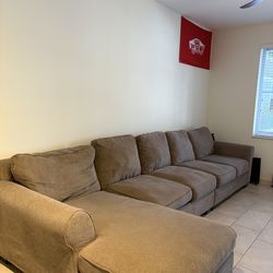 Large L-Shaped Couch – Moving Sale $200
