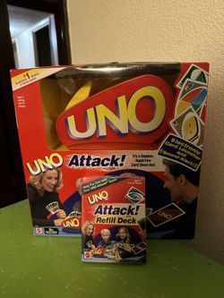 Brand New, Sealed Uno Attack Game With Refill Deck 