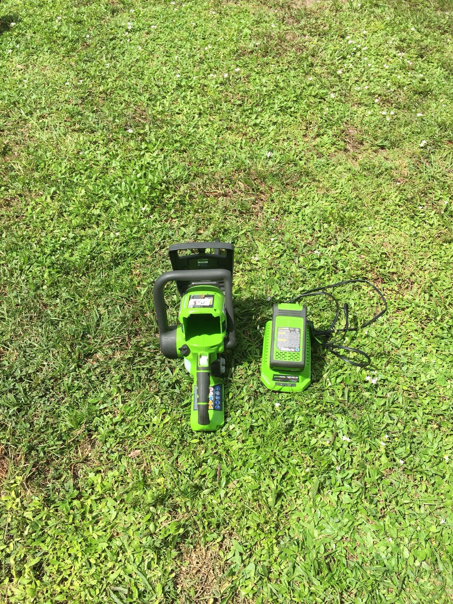 40 V chainsawGreen works