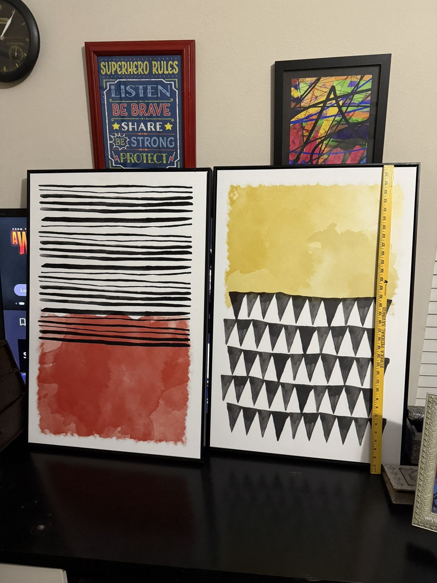 2 Large Pictures 35x23 Each 2 Months Old $75 For Both 