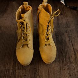 Mustard Color Boots