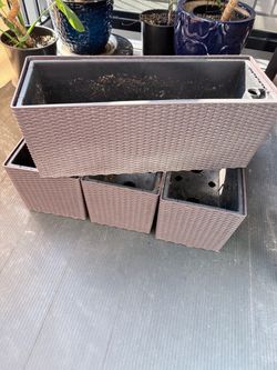 Planter Boxes with Drainage X4