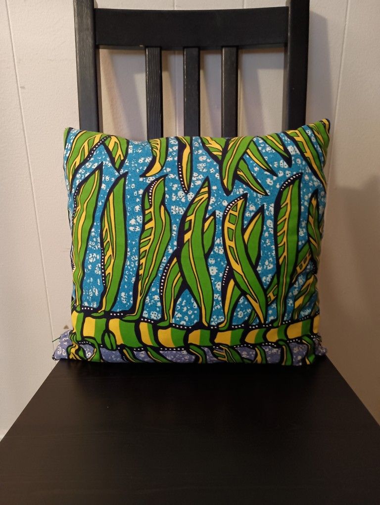 2 Beautiful African Wax Pillows 