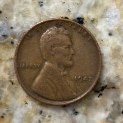 1942 Lincoln Wheat Penny *Rare* No Mint Mark, Circulated Good Condition