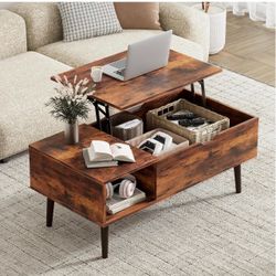 Coffee Table with Hidden Storage for Living Room