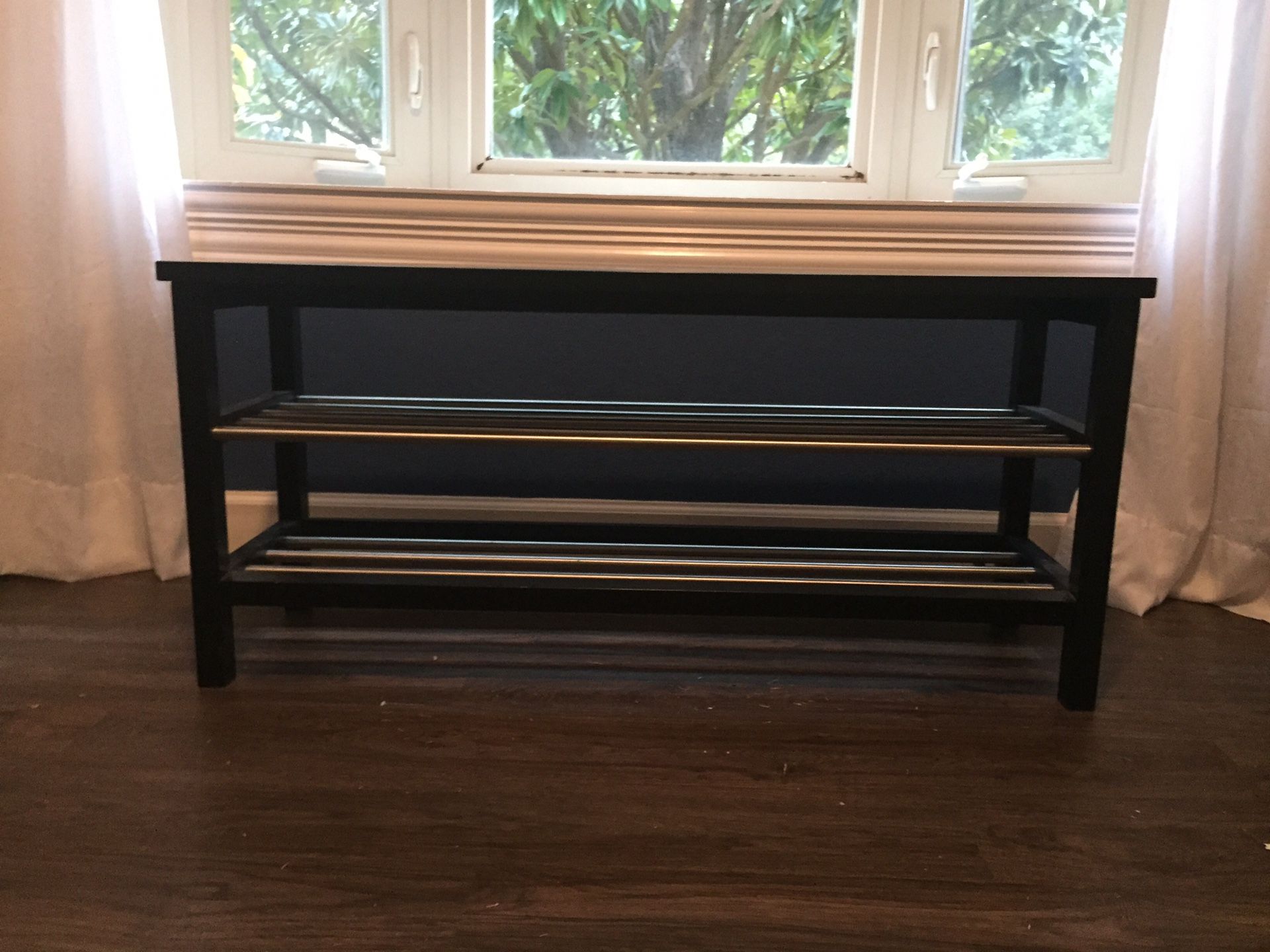 Shoe rack bench