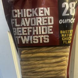 Canine Chews chicken flavored beef high twist 28 ounces-$20 Each OR 2 Packs For $35