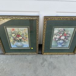 Pair of Vintage Marcel Dyf Framed Art Prints