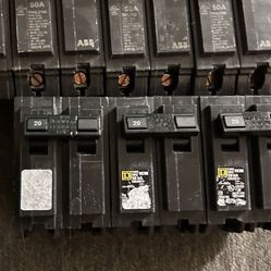 Q-Line 50 Amp 2 in. Double-Pole Circuit Breaker