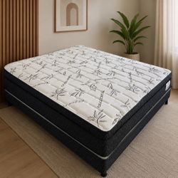 King Pillowtop mattress and box spring new