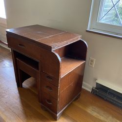 Desk, Chair And Sawing Machine