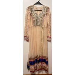 New Pakistani Indian Chiffon dress 2pc wedding party evening size M