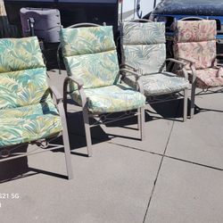 Metal Reclining Patio Chairs 