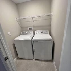 Washer and electric dryer