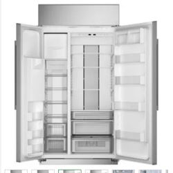 GE Monogram 42” Built-In Side-by-Side Refrigerator – Premium Stainless Steel!