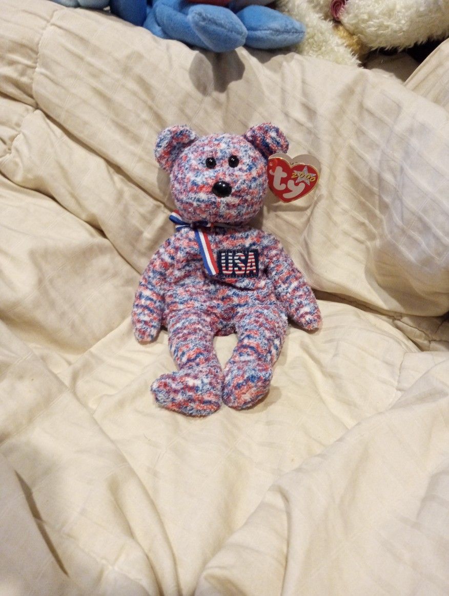 "Usa" Original Beanie Baby Collection 4th Of July 2000